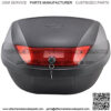 Motorcycle Scooter Top Box Tail Trunk Luggage Box, 51 Lt Capacity, Can Store 2 Helmets - Image 2