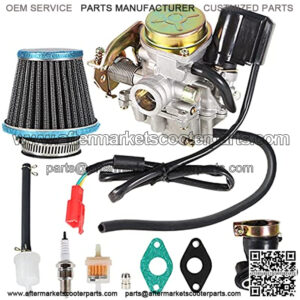 139QMB CARBURETOR REPLACEMENT FOR 4 STROKE GY6 50CC 49CC SCOOTER MOPED ENGINE 18MM CARB WITH INTAKE MANIFOLD AIR FILTER