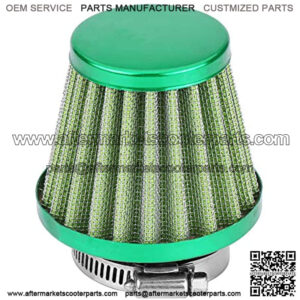 Motorcycle 38mm Air Filter Fuel Cleaner for 49cc 50cc 70cc 90cc 110cc 125cc 150cc 200cc ATV Quad Dirt Pit Bike Gy6 Scooter Go Kart (Green),5% coupon applied at checkout,with coupon
