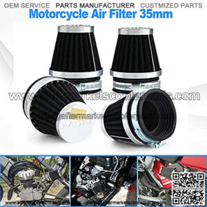 Motorcycle Air Filter 4pcs Universal Air Pod Filters for Honda Yamaha Suzuki Kawasaki ATV Scooter (35mm)??,6% coupon applied at checkout,with coupon
