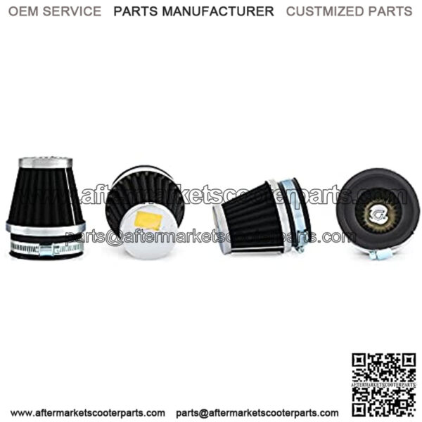 Motorcycle Air Filter 4pcs Universal Air Pod Filters for Honda Yamaha Suzuki Kawasaki ATV Scooter (35mm)??,6% coupon applied at checkout,with coupon - Image 2