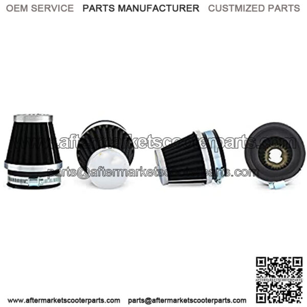Motorcycle Air Filter 4pcs Universal Air Pod Filters for Honda Yamaha Suzuki Kawasaki ATV Scooter (60mm),5% coupon applied at checkout,with coupon - Image 2