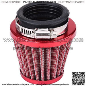 Motorcycle Air Filter Pods, Motorcycle Air Filter 44mm for Gy6 150cc ATV Quad 4 Wheeler Go Kart Buggy Scooter Moped (Red)