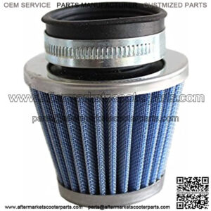 Poweka 00084 Blue New 39mm Air Filter Gy6 Moped Scooter ATV Dirt Bike Motorcycle 50cc 110cc 125cc 150cc 200cc