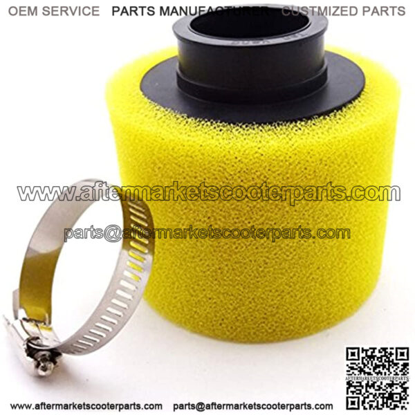 Yellow Foam 38mm Air Filter Cleaner For 110cc 125cc Motorcycle Pit Monkey Dirt Bike Go Kart Scooter Moped ATV Quad 4 Wheeler - Image 3
