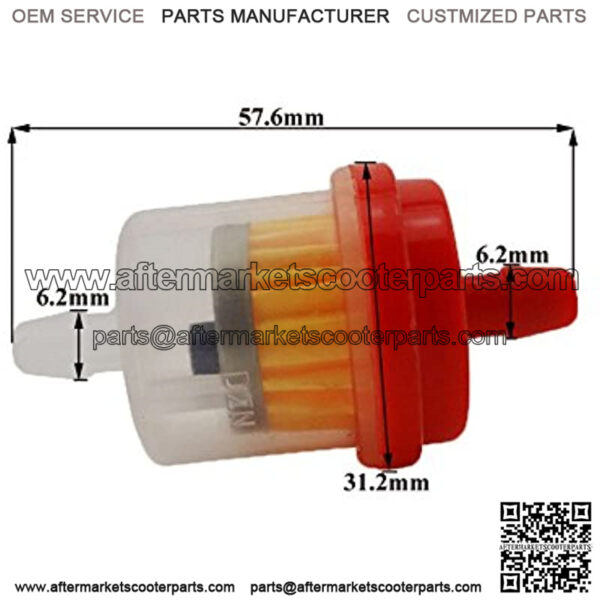 Motorcycle Racing 48mm Bent Foam Air Filter + Fuel Cleaner Filter For Pit Pro Dirt Trail Motor Bike GY6 Moped Scooter ATV Quad Motocross - Image 4