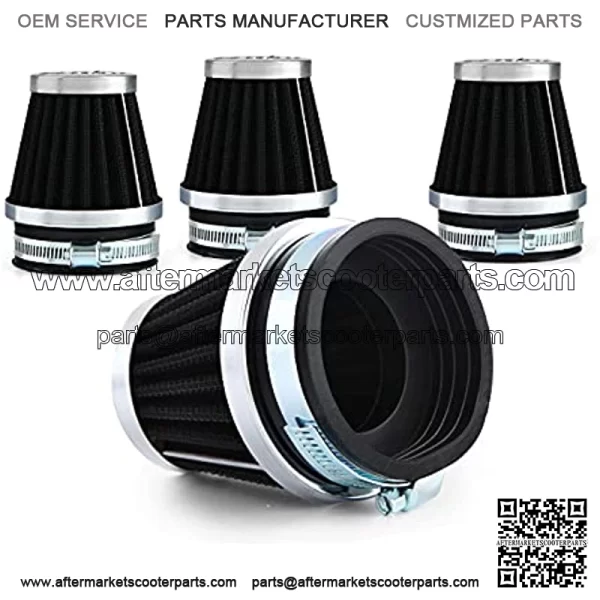 OXMART Motorcycle Air Filter 4pcs Universal Air Pod Filters for Honda Yamaha Suzuki Kawasaki ATV Scooter (54mm) - Image 2