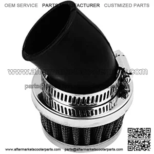Inlet 33m-35mm 45?? Air Filter Cleaner Fit for Honda CT90 CT110 CT125 CT70 ATC70 SL70 XL70 CL70 C70 ATC90 ATC110 ATC125 ST90 SL90 CL90 CM91 TRX90 TRX70 TRX125 50cc 110cc 125cc ATV PIT DIRT BIKE