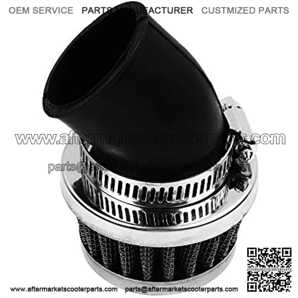 Inlet 33m-35mm 45?? Air Filter Cleaner Fit for Honda CT90 CT110 CT125 CT70 ATC70 SL70 XL70 CL70 C70 ATC90 ATC110 ATC125 ST90 SL90 CL90 CM91 TRX90 TRX70 TRX125 50cc 110cc 125cc ATV PIT DIRT BIKE