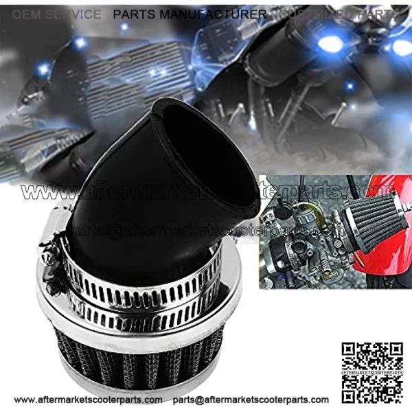 Inlet 33m-35mm 45?? Air Filter Cleaner Fit for Honda CT90 CT110 CT125 CT70 ATC70 SL70 XL70 CL70 C70 ATC90 ATC110 ATC125 ST90 SL90 CL90 CM91 TRX90 TRX70 TRX125 50cc 110cc 125cc ATV PIT DIRT BIKE - Image 3