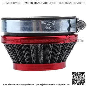 Motorcycle Pod Air Filter Cleaner Fit for ATV Dirt Pocket Bike (58mm Red)