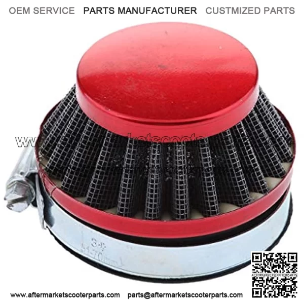 Motorcycle Pod Air Filter Cleaner Fit for ATV Dirt Pocket Bike (58mm Red) - Image 3