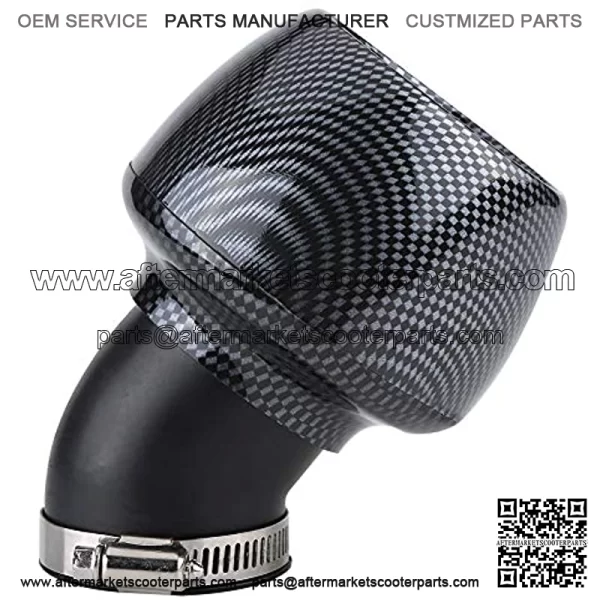 Motorcycle 35mm Air Filter Carbon Fiber Universal Air Filter Cleaner for 150cc 200cc 250cc Scooter Motorcycle ATV Pocket Bike