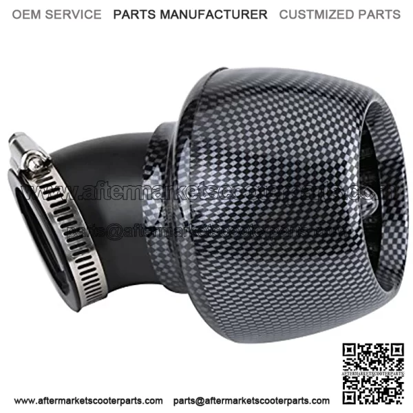 Motorcycle 35mm Air Filter Carbon Fiber Universal Air Filter Cleaner for 150cc 200cc 250cc Scooter Motorcycle ATV Pocket Bike - Image 3