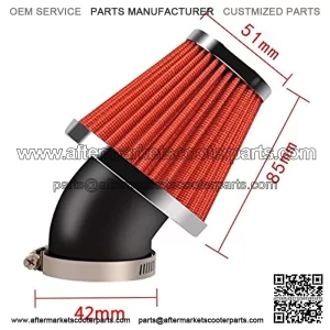 High Performance Replacement Air Filter 42mm High Flow Air Filter Motorcycle Air Filter for Honda Yamaha Kawasaki Suzuki ATV Dirt Bike GY6