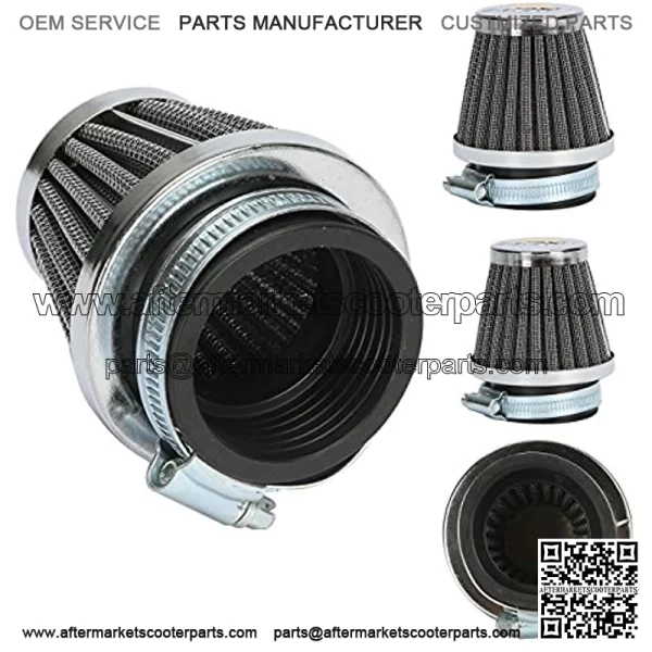 Motorcycle Air Filters 4pcs 60mm Universal Clamp-on Air Cleaner for Honda Suzuki Kawasaki Yamaha ATV New